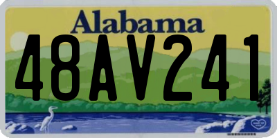 AL license plate 48AV241