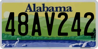 AL license plate 48AV242