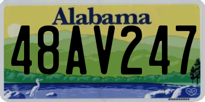 AL license plate 48AV247