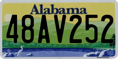 AL license plate 48AV252