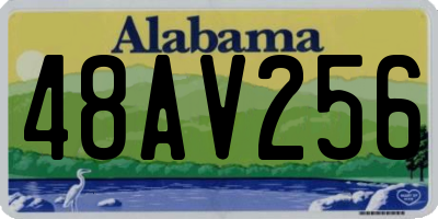 AL license plate 48AV256