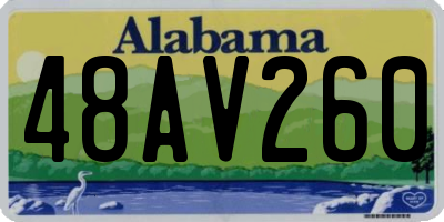 AL license plate 48AV260