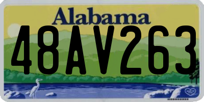 AL license plate 48AV263