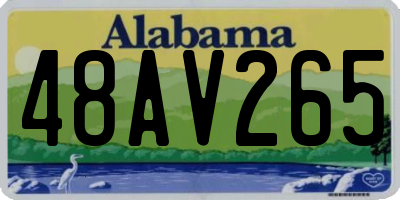 AL license plate 48AV265
