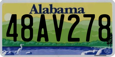 AL license plate 48AV278