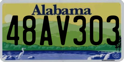 AL license plate 48AV303