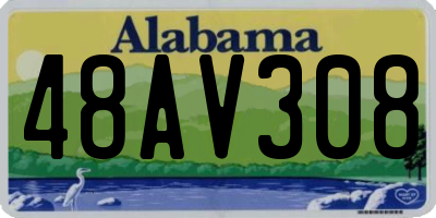 AL license plate 48AV308
