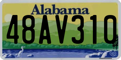 AL license plate 48AV310