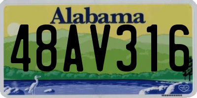 AL license plate 48AV316