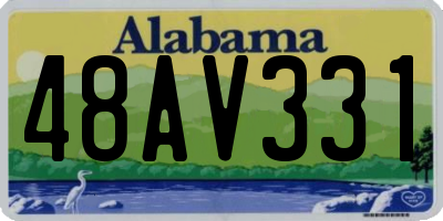 AL license plate 48AV331