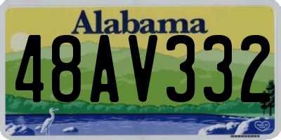 AL license plate 48AV332