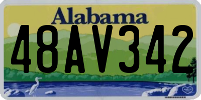 AL license plate 48AV342
