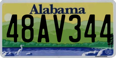 AL license plate 48AV344