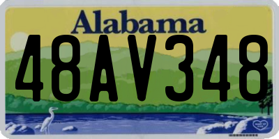 AL license plate 48AV348