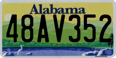 AL license plate 48AV352
