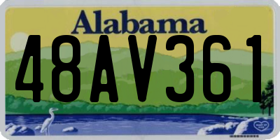 AL license plate 48AV361