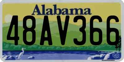 AL license plate 48AV366