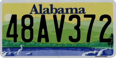 AL license plate 48AV372