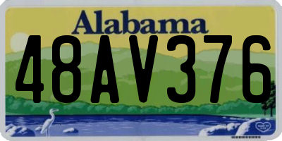 AL license plate 48AV376