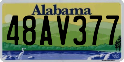 AL license plate 48AV377