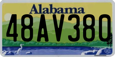 AL license plate 48AV380