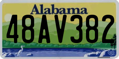 AL license plate 48AV382