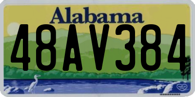 AL license plate 48AV384