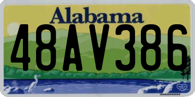 AL license plate 48AV386