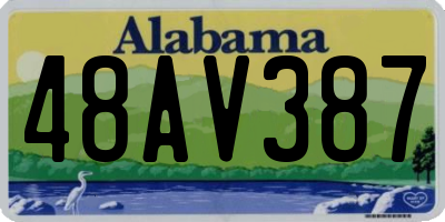 AL license plate 48AV387