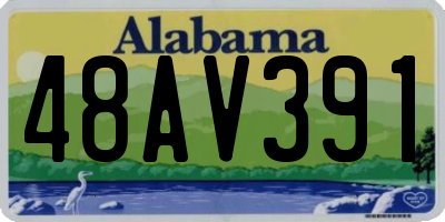 AL license plate 48AV391