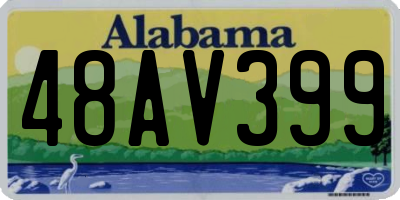 AL license plate 48AV399