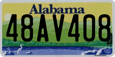 AL license plate 48AV408