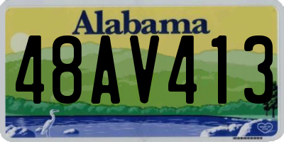 AL license plate 48AV413