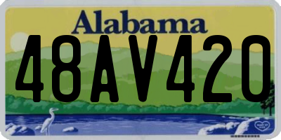 AL license plate 48AV420