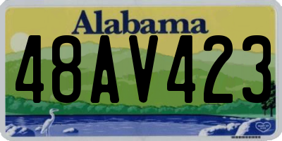 AL license plate 48AV423