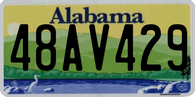 AL license plate 48AV429