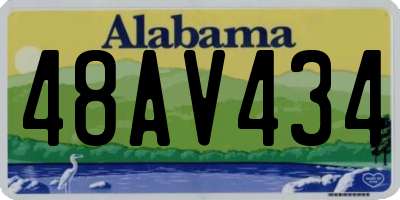 AL license plate 48AV434