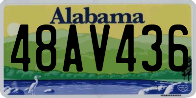 AL license plate 48AV436