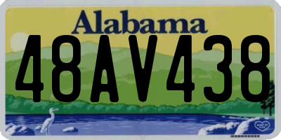 AL license plate 48AV438