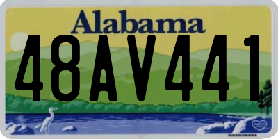 AL license plate 48AV441