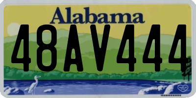 AL license plate 48AV444
