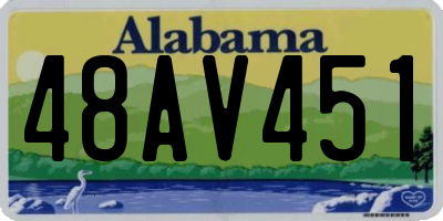 AL license plate 48AV451