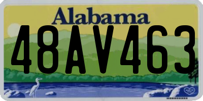 AL license plate 48AV463