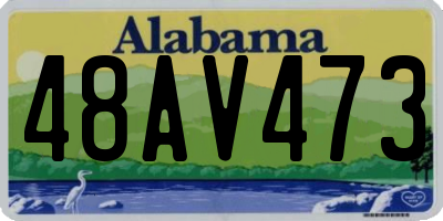 AL license plate 48AV473