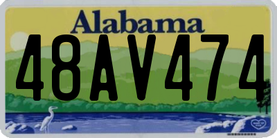 AL license plate 48AV474