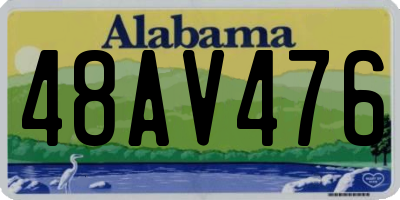 AL license plate 48AV476