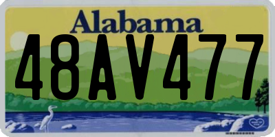 AL license plate 48AV477