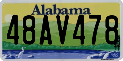 AL license plate 48AV478