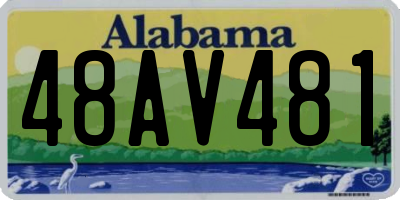 AL license plate 48AV481