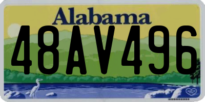 AL license plate 48AV496